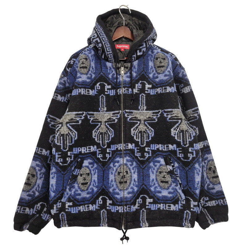 【中古品】【メンズ】 22AW WOVENウーブン HOODED JACKETフーデッド ジャケット フード付きジャケット アウター 149-260221-mh-03-izu サイズ：M カラー：ブルー系 万代Net店