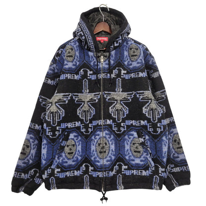【中古品】【メンズ】 22AW WOVENウーブン HOODED JACKETフーデッド ジャケット フード付きジャケット アウター 149-260221-mh-03-izu サイズ：M カラー：ブルー系 万代Net店