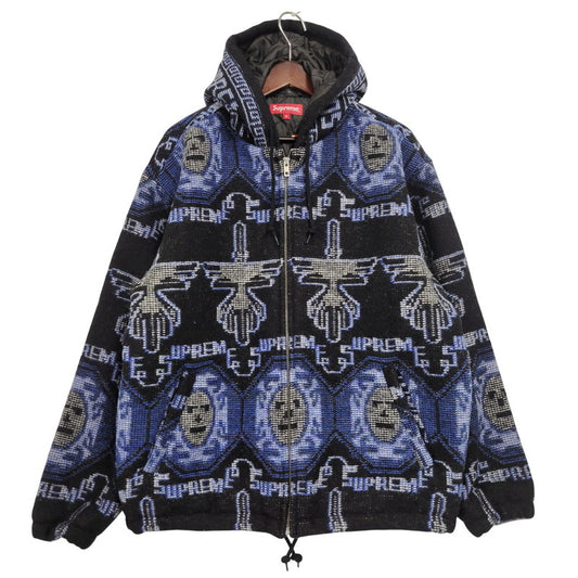 【中古品】【メンズ】 22AW WOVENウーブン HOODED JACKETフーデッド ジャケット フード付きジャケット アウター 149-260221-mh-03-izu サイズ：M カラー：ブルー系 万代Net店