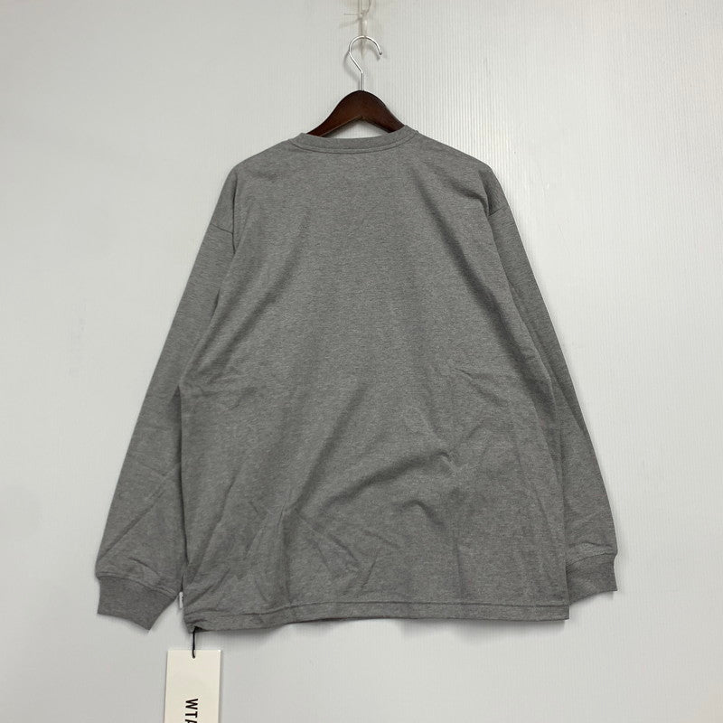 【中古美品】【メンズ】 242ATDT-CSM10 ACADEMY アカデミー LS ロングスリーブ COTTON コットン XRAY エックスレイ トップス 長袖 142-260218-ya-08-izu サイズ：02 カラー：グレー 万代Net店