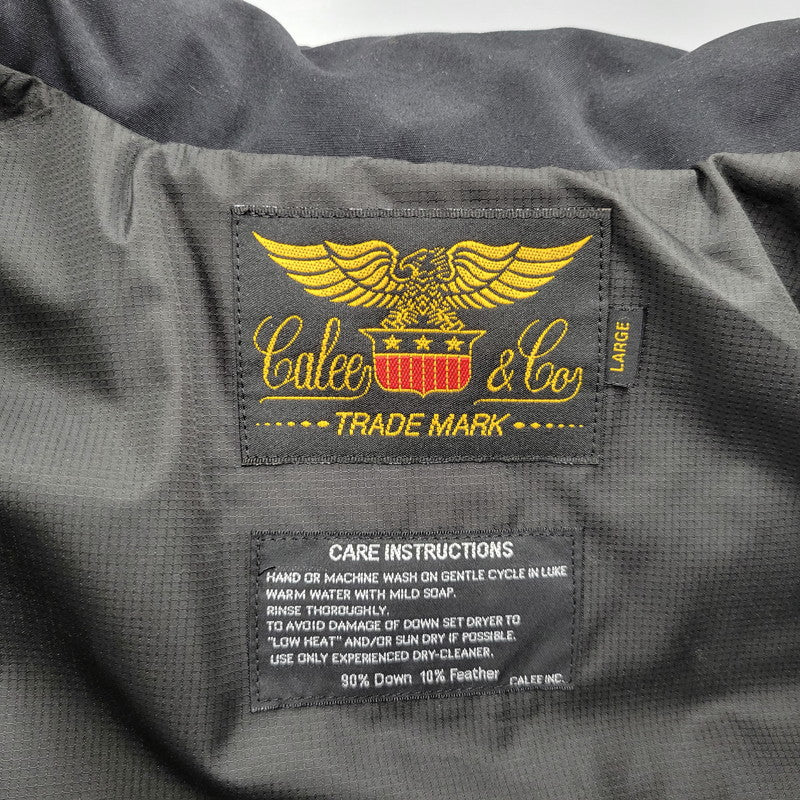 【中古品】【メンズ】 CALEE SUPPLY CO. キャリー サプライ コー NYLON DOWN JACKET ナイロン ダウン ジャケット アウター 142-260221-kh-10-izu サイズ：L カラー：ブラック 万代Net店