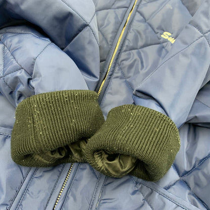 【中古品】【メンズ】 Supreme シュプリーム QUIT YOUR JOB QUILTED WORK JACKET クイット ユア ジョブ キルテッド ワーク ジャケット アウター 149-260218-ya-02-izu サイズ：M カラー：ネイビー 万代Net店