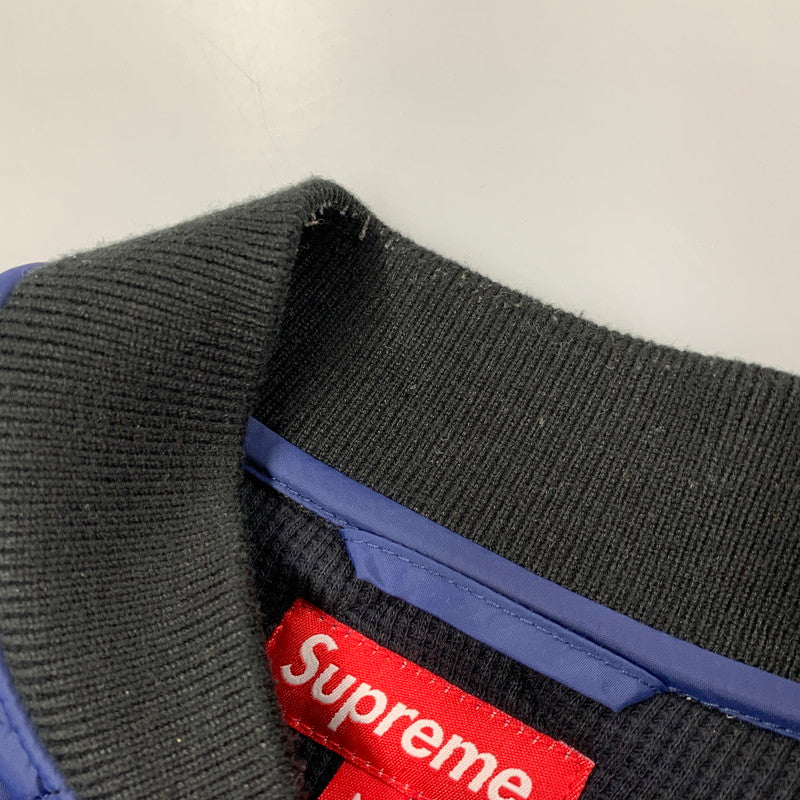 【中古品】【メンズ】 Supreme シュプリーム QUIT YOUR JOB QUILTED WORK JACKET クイット ユア ジョブ キルテッド ワーク ジャケット アウター 149-260218-ya-02-izu サイズ：M カラー：ネイビー 万代Net店