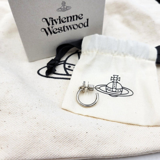 【中古品】【メンズ】 Vivienne Westwood ヴィヴィアンウエストウッド MAN VERA SINGLE HOOP EARRING マン ヴェラ シングル フープ ピアス アクセサリー 192-260311-cs-13-izu カラー：シルバー 万代Net店