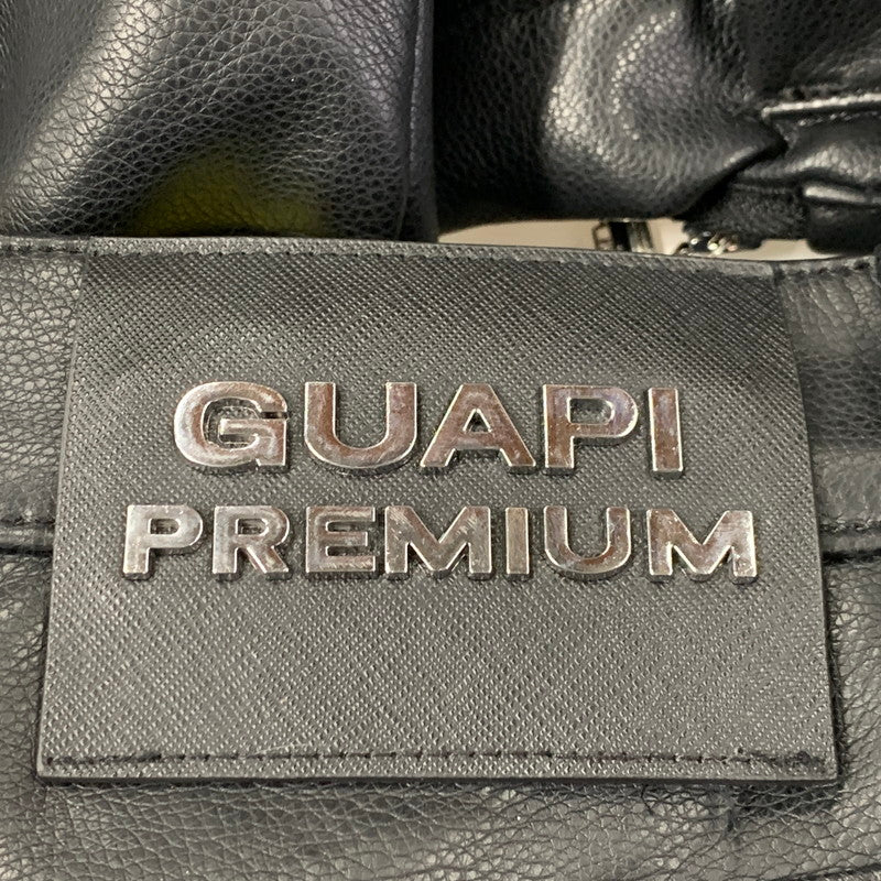 【中古品】【メンズ】 GUAPI グアピ FAKE LEATHER CARGO GIMMICK FLARE PANTS フェイク レザー カーゴ ギミック フレアパンツ ズボン ボトムス 153-260218-ya-04-izu サイズ：34 カラー：BLACK 万代Net店