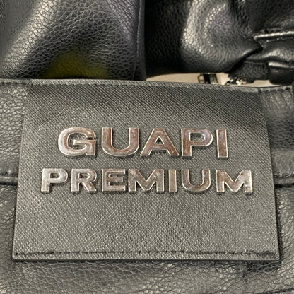 【中古品】【メンズ】 GUAPI グアピ FAKE LEATHER CARGO GIMMICK FLARE PANTS フェイク レザー カーゴ ギミック フレアパンツ ズボン ボトムス 153-260218-ya-04-izu サイズ：34 カラー：BLACK 万代Net店