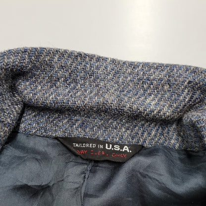 【現状渡し品】【メンズ】 WOOL TAILORED JACKET ウール テーラードジャケット USA製 146-260220-as-21-izu カラー：ブルー系 万代Net店