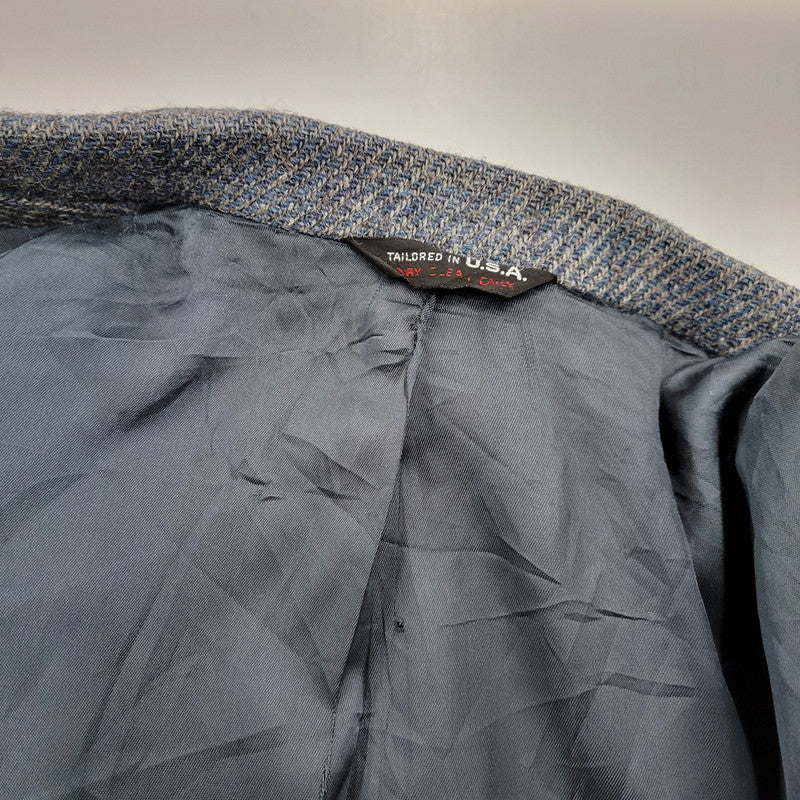 【現状渡し品】【メンズ】 WOOL TAILORED JACKET ウール テーラードジャケット USA製 146-260220-as-21-izu カラー：ブルー系 万代Net店