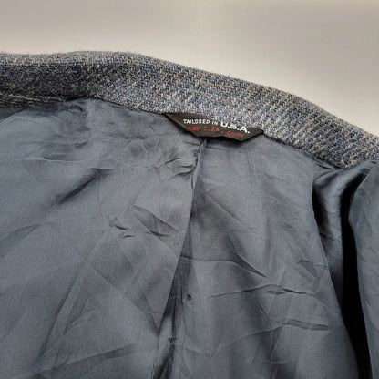 【現状渡し品】【メンズ】 WOOL TAILORED JACKET ウール テーラードジャケット USA製 146-260220-as-21-izu カラー：ブルー系 万代Net店
