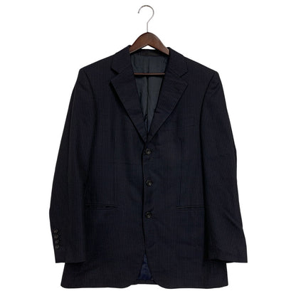 【中古品】【メンズ】 BURBERRY LONDON バーバリー ロンドン STRIPE TAILORED JACKET BBD43-710-29 ストライプ テーラードジャケット 141-260220-as-26-izu サイズ：94-82-175 カラー：ネイビー 万代Net店