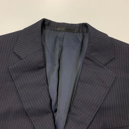 【中古品】【メンズ】 BURBERRY LONDON バーバリー ロンドン STRIPE TAILORED JACKET BBD43-710-29 ストライプ テーラードジャケット 141-260220-as-26-izu サイズ：94-82-175 カラー：ネイビー 万代Net店