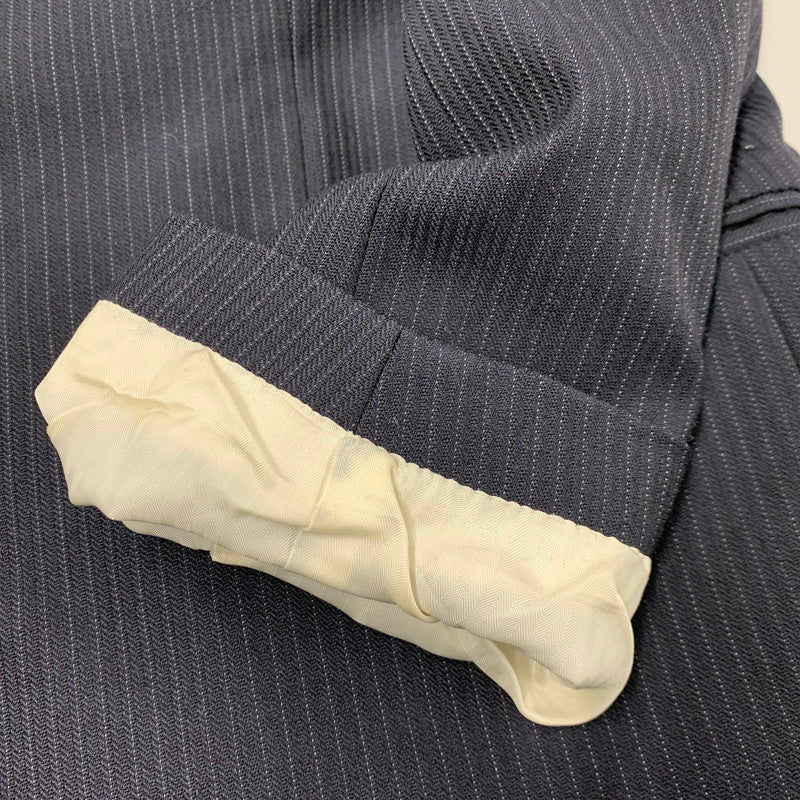 【中古品】【メンズ】 BURBERRY LONDON バーバリー ロンドン STRIPE TAILORED JACKET BBD43-710-29 ストライプ テーラードジャケット 141-260220-as-26-izu サイズ：94-82-175 カラー：ネイビー 万代Net店