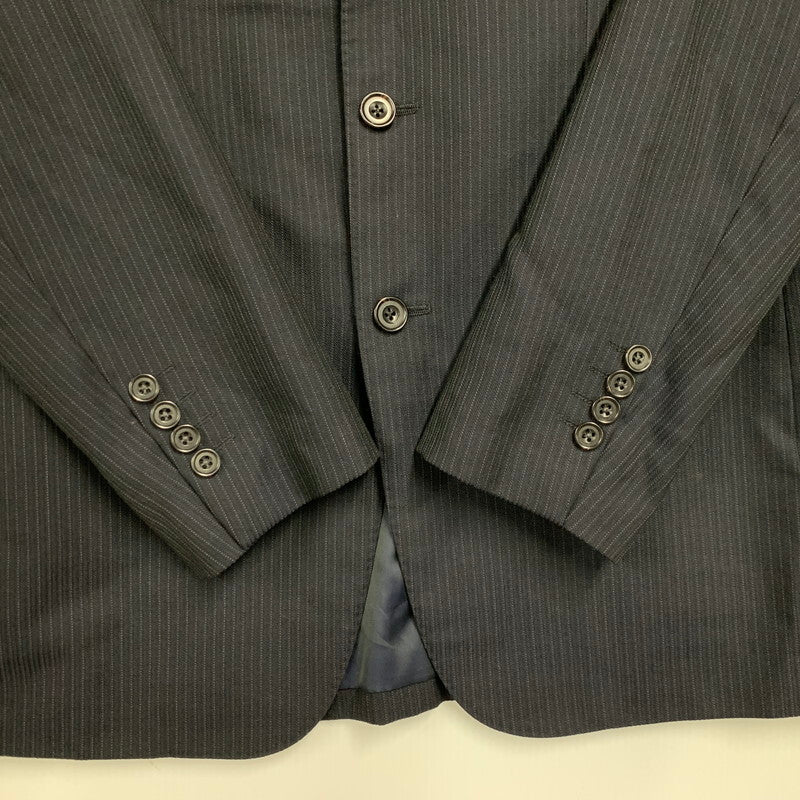 【中古品】【メンズ】 BURBERRY LONDON バーバリー ロンドン STRIPE TAILORED JACKET BBD43-710-29 ストライプ テーラードジャケット 141-260220-as-26-izu サイズ：94-82-175 カラー：ネイビー 万代Net店