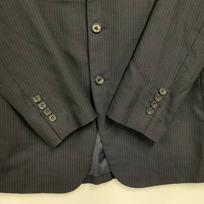 【中古品】【メンズ】 BURBERRY LONDON バーバリー ロンドン STRIPE TAILORED JACKET BBD43-710-29 ストライプ テーラードジャケット 141-260220-as-26-izu サイズ：94-82-175 カラー：ネイビー 万代Net店