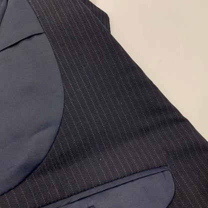 【中古品】【メンズ】 BURBERRY LONDON バーバリー ロンドン STRIPE TAILORED JACKET BBD43-710-29 ストライプ テーラードジャケット 141-260220-as-26-izu サイズ：94-82-175 カラー：ネイビー 万代Net店