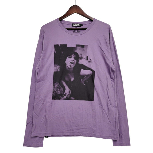 【中古品】【メンズ】 COURTNEY LOVE LS TEE コートニー・ラブ ロングスリーブ Tシャツ 長袖 トップス 140-260223-kh-06-izu サイズ：L カラー：パープル 万代Net店