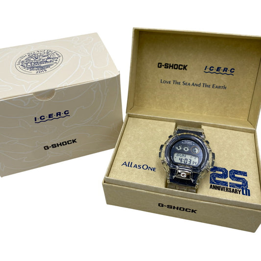 【中古美品】【メンズ/レディース】 G-SHOCK ジーショック GW-6903K-7JR ICERC JAPAN 25 ANNIVERSARY アイサーチ ジャパン トゥエンティーフィフス アニバーサリー 電波SOLAR 腕時計 196-260220-cs-10-izu サイズ：53.2×50×17.7mm カラー：ネイビー×クリア 万代Net店