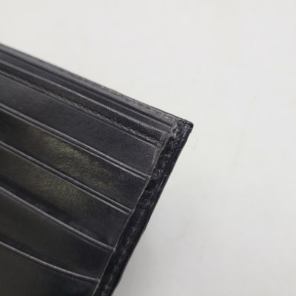 【中古品】【メンズ/レディース】 KWANPEN クワンペン 型押し 二つ折り財布 ウォレット 200-260222-as-13-izu カラー：ブラック 万代Net店