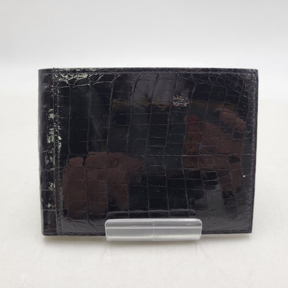 【中古品】【メンズ/レディース】 KWANPEN クワンペン 型押し 二つ折り財布 ウォレット 200-260222-as-13-izu カラー：ブラック 万代Net店