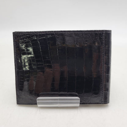 【中古品】【メンズ/レディース】 KWANPEN クワンペン 型押し 二つ折り財布 ウォレット 200-260222-as-13-izu カラー：ブラック 万代Net店