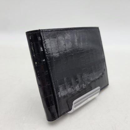 【中古品】【メンズ/レディース】 KWANPEN クワンペン 型押し 二つ折り財布 ウォレット 200-260222-as-13-izu カラー：ブラック 万代Net店