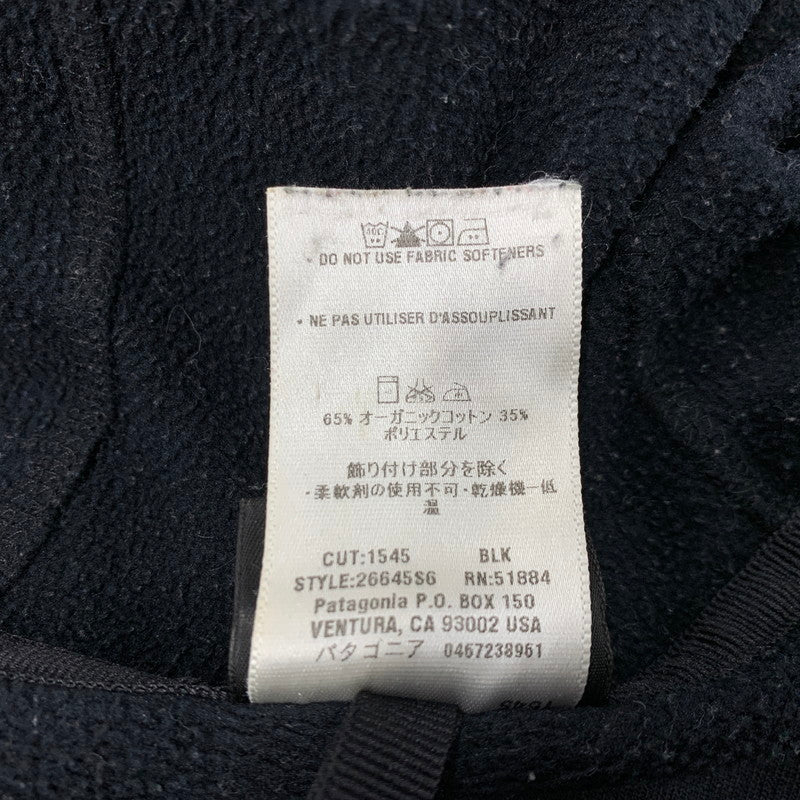 【現状渡し品】【メンズ】 ORGANIC COTTON HOODIE 26645S6 オーガニックコットン フーディー パーカー 長袖 トップス 144-260220-as-32-izu サイズ：S カラー：ブラック 万代Net店