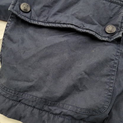【現状渡し品】【メンズ】 CORDUROY COLLAR DOWN JACKET コーデュロイ カラー ダウン ジャケット アウター 146-260223-kh-03-izu サイズ：M カラー：ネイビー×グリーン 万代Net店