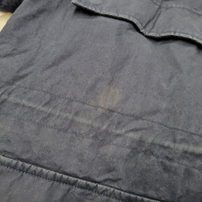 【現状渡し品】【メンズ】 CORDUROY COLLAR DOWN JACKET コーデュロイ カラー ダウン ジャケット アウター 146-260223-kh-03-izu サイズ：M カラー：ネイビー×グリーン 万代Net店