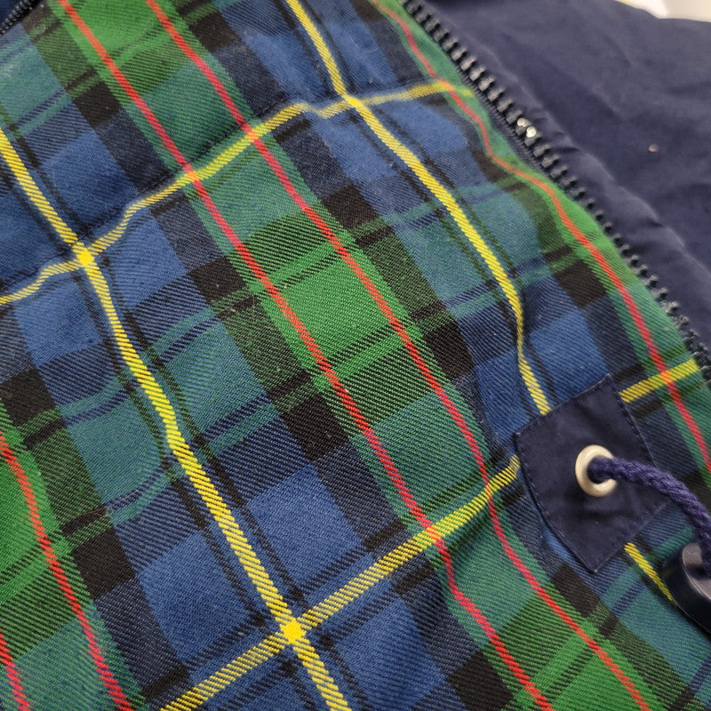 【現状渡し品】【メンズ】 CORDUROY COLLAR DOWN JACKET コーデュロイ カラー ダウン ジャケット アウター 146-260223-kh-03-izu サイズ：M カラー：ネイビー×グリーン 万代Net店