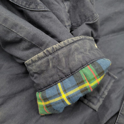 【現状渡し品】【メンズ】 CORDUROY COLLAR DOWN JACKET コーデュロイ カラー ダウン ジャケット アウター 146-260223-kh-03-izu サイズ：M カラー：ネイビー×グリーン 万代Net店