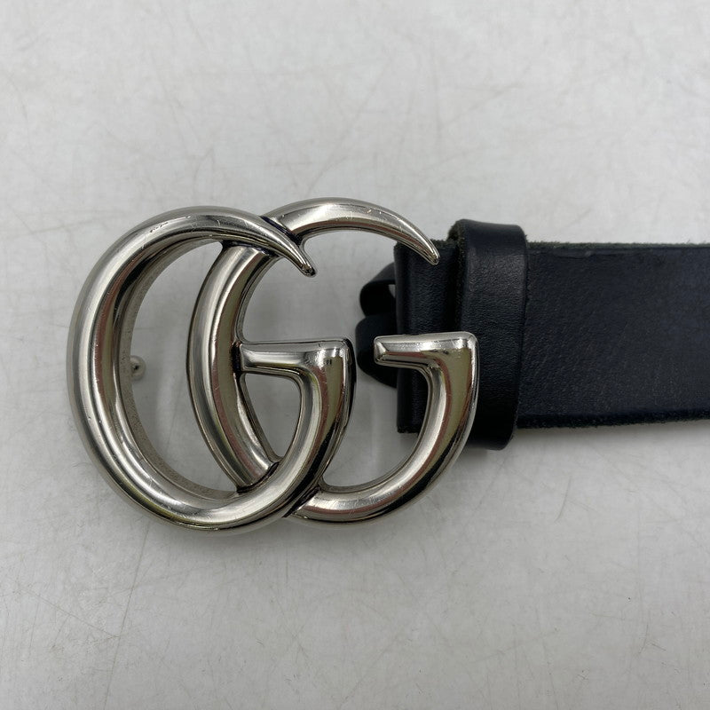 【中古品】【メンズ】 414516 GG マーモント レザー ベルト 183-260220-cs-12-izu カラー：ブラック 万代Net店