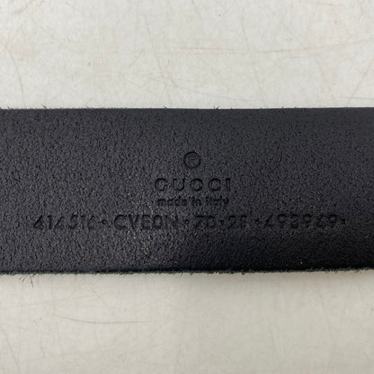 【中古品】【メンズ】 414516 GG マーモント レザー ベルト 183-260220-cs-12-izu カラー：ブラック 万代Net店