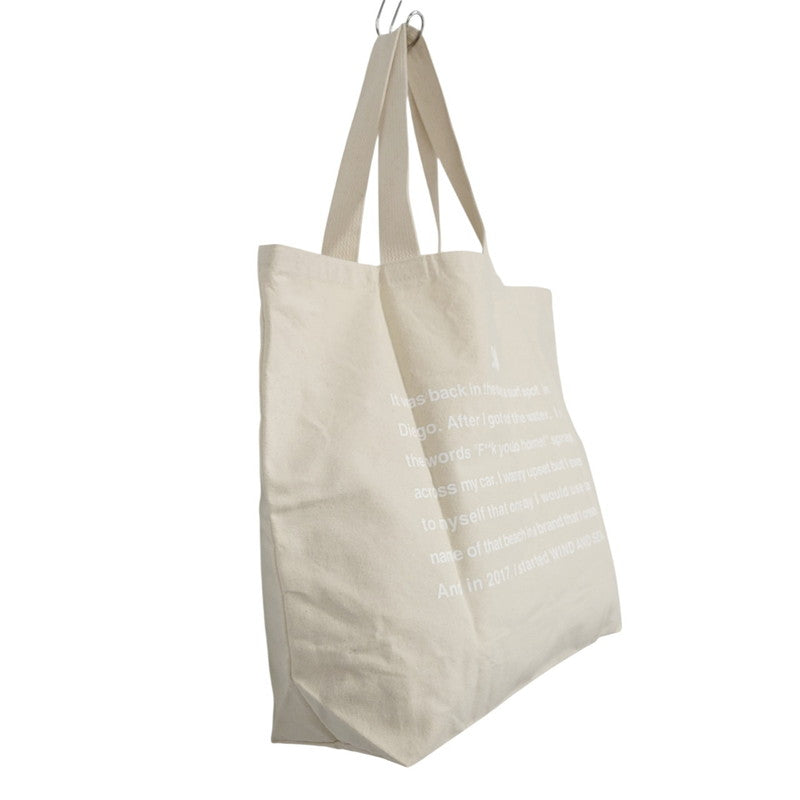 【中古品】【メンズ/レディース】 WIND AND SEA ウィンダンシー TOTE BAG トートバッグ カバン 鞄 188-260222-as-12-izu カラー：アイボリー 万代Net店
