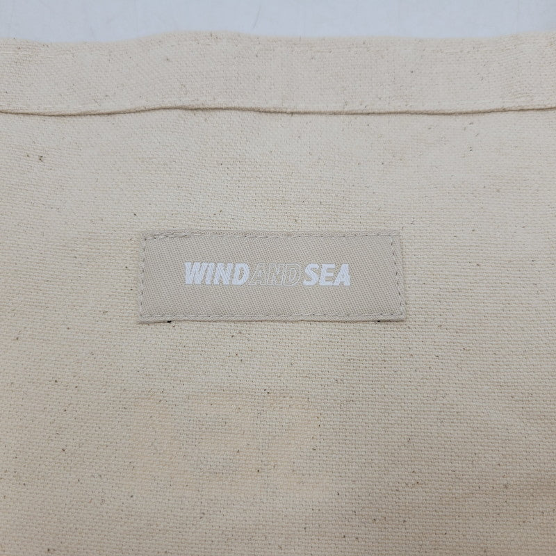 【中古品】【メンズ/レディース】 WIND AND SEA ウィンダンシー TOTE BAG トートバッグ カバン 鞄 188-260222-as-12-izu カラー：アイボリー 万代Net店