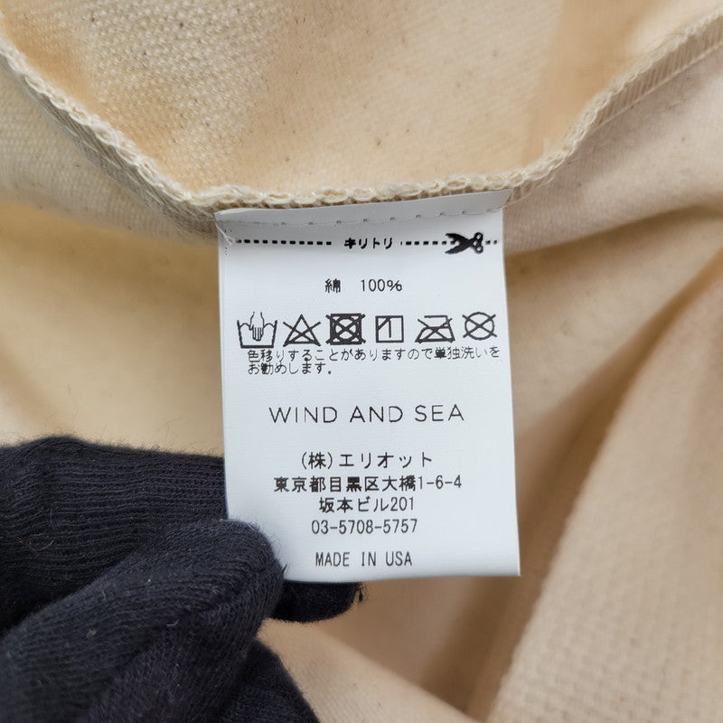 【中古品】【メンズ/レディース】 WIND AND SEA ウィンダンシー TOTE BAG トートバッグ カバン 鞄 188-260222-as-12-izu カラー：アイボリー 万代Net店