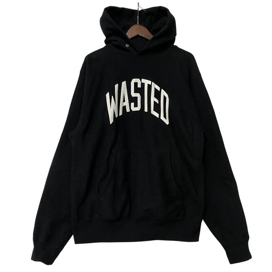 【中古品】【メンズ】 WASTED YOUTH ウェイステッドユース HEAVY WEIGHT HOODIE ヘビー ウェイト フーディー トップス 長袖 142-260219-cs-02-izu サイズ：XL カラー：ブラック 万代Net店