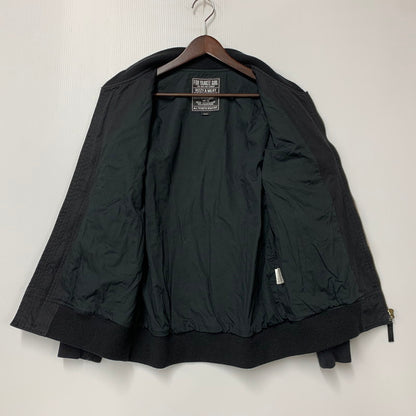 【中古品】【メンズ】 02213AB08 MIDDLE FINGER RIBBED BLOUSON JACKET ブルゾン ジャケット アウター 140-260303-kh-09-izu サイズ：S カラー：ブラック 万代Net店