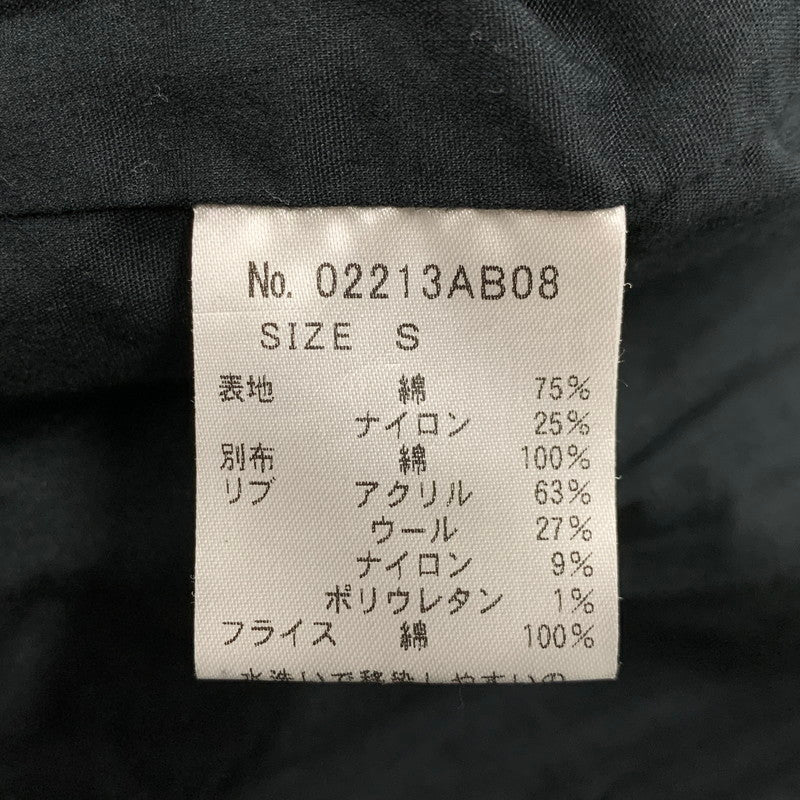 【中古品】【メンズ】 02213AB08 MIDDLE FINGER RIBBED BLOUSON JACKET ブルゾン ジャケット アウター 140-260303-kh-09-izu サイズ：S カラー：ブラック 万代Net店