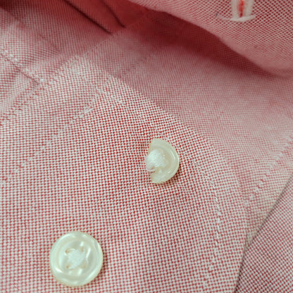 【中古品】【メンズ】 OXFORD SHIRT オックスフォードシャツ USA製 長袖 トップス 145-260223-as-21-izu サイズ：L カラー：ピンク系 万代Net店