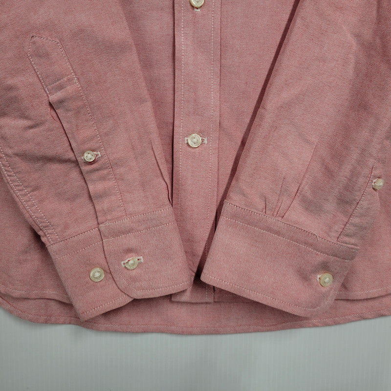 【中古品】【メンズ】 OXFORD SHIRT オックスフォードシャツ USA製 長袖 トップス 145-260223-as-21-izu サイズ：L カラー：ピンク系 万代Net店