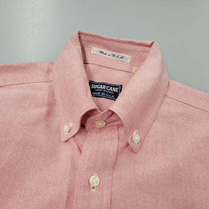 【中古品】【メンズ】 OXFORD SHIRT オックスフォードシャツ USA製 長袖 トップス 145-260223-as-21-izu サイズ：L カラー：ピンク系 万代Net店
