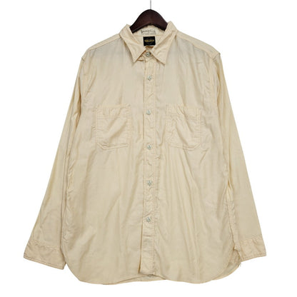 【中古品】【メンズ】 3OZ. SATEEN WORK SHIRTS ３オンス サテン ワーク シャツ トップス 145-260223-kh-08-izu サイズ：17 カラー：ベージュ 万代Net店