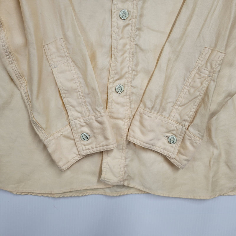 【中古品】【メンズ】 3OZ. SATEEN WORK SHIRTS ３オンス サテン ワーク シャツ トップス 145-260223-kh-08-izu サイズ：17 カラー：ベージュ 万代Net店