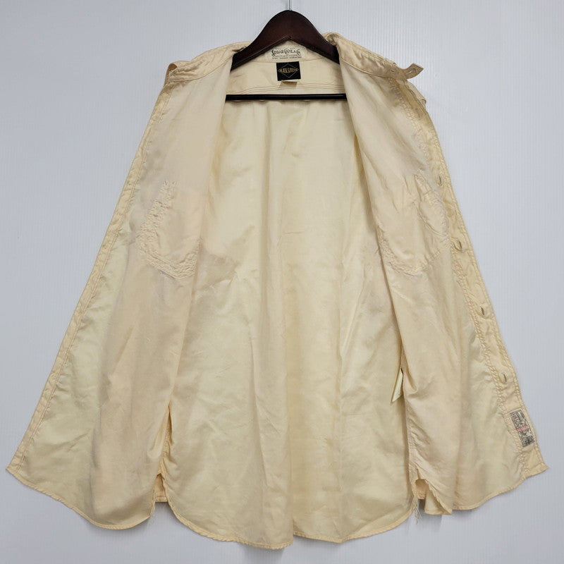 【中古品】【メンズ】 3OZ. SATEEN WORK SHIRTS ３オンス サテン ワーク シャツ トップス 145-260223-kh-08-izu サイズ：17 カラー：ベージュ 万代Net店