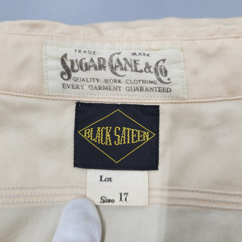 【中古品】【メンズ】 3OZ. SATEEN WORK SHIRTS ３オンス サテン ワーク シャツ トップス 145-260223-kh-08-izu サイズ：17 カラー：ベージュ 万代Net店
