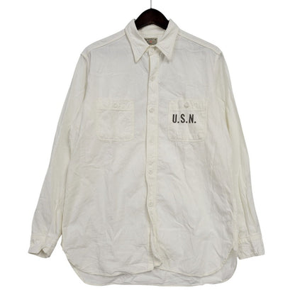 【中古品】【メンズ】 × LOONEY TUNES ルーニー テューンズ ROAD RUNNER L/S SHIRT ロードランナー ロングスリーブ シャツ 長袖 145-260223-as-02-izu サイズ：15-15 1/2 カラー：ホワイト 万代Net店