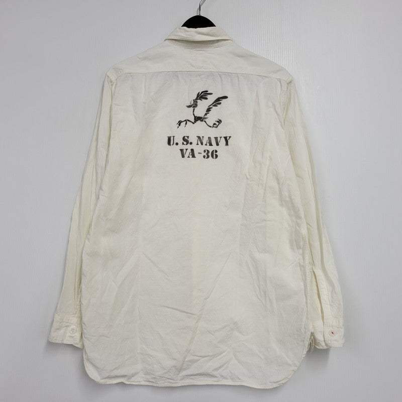 【中古品】【メンズ】 × LOONEY TUNES ルーニー テューンズ ROAD RUNNER L/S SHIRT ロードランナー ロングスリーブ シャツ 長袖 145-260223-as-02-izu サイズ：15-15 1/2 カラー：ホワイト 万代Net店