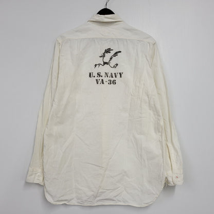【中古品】【メンズ】 × LOONEY TUNES ルーニー テューンズ ROAD RUNNER L/S SHIRT ロードランナー ロングスリーブ シャツ 長袖 145-260223-as-02-izu サイズ：15-15 1/2 カラー：ホワイト 万代Net店