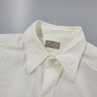 【中古品】【メンズ】 × LOONEY TUNES ルーニー テューンズ ROAD RUNNER L/S SHIRT ロードランナー ロングスリーブ シャツ 長袖 145-260223-as-02-izu サイズ：15-15 1/2 カラー：ホワイト 万代Net店