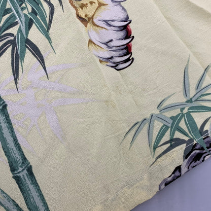 【中古品】【メンズ】 SPECIAL EDITION RAYON S/S KAIKAMAHINE TIGER READY FOR THE HUNT SS32946 スペシャルエディション レーヨン ショートスリーブ シャツ 半袖 145-260220-as-11-izu サイズ：M カラー：イエロー系 万代Net店